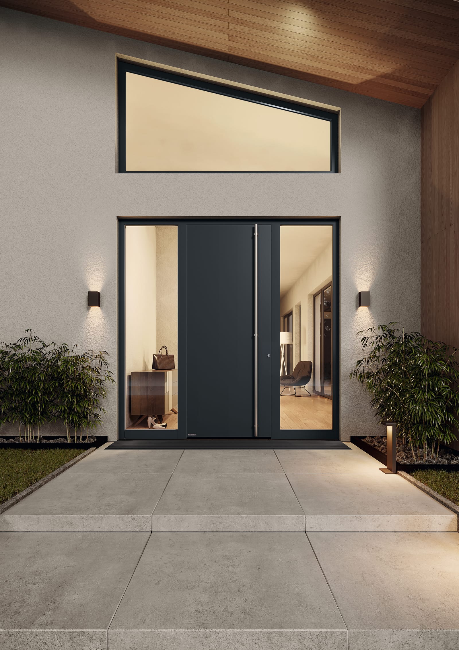 Hörmann Aluminium-Haustür ThermoSafe Motiv 860 in RAL 7016